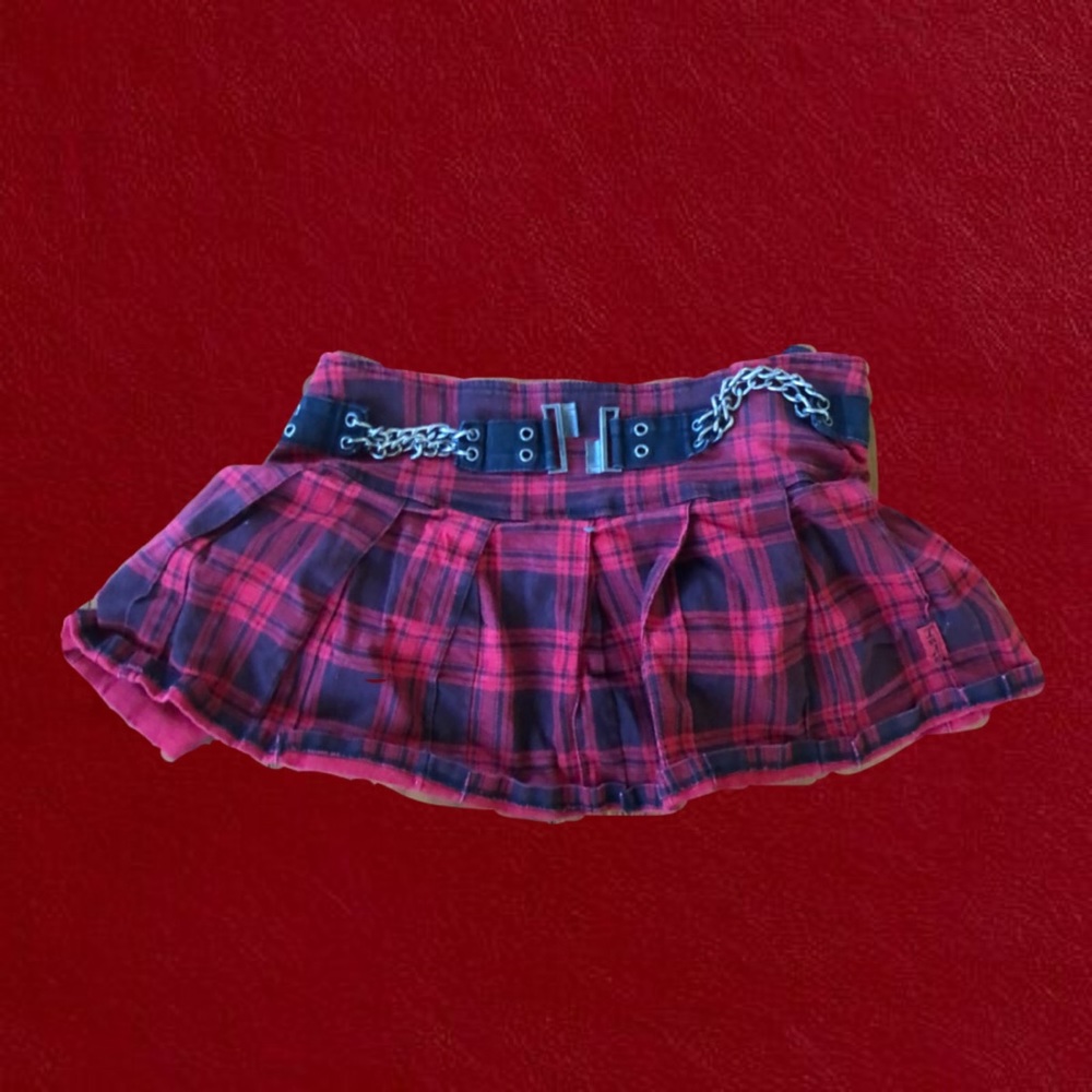 Tripp NYC mini plaid skirt